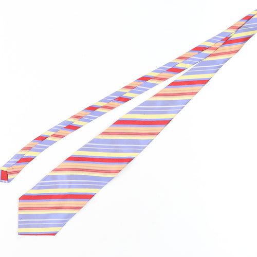 Andrea Sorrenti Men's Multicoloured Slim Silk Tie