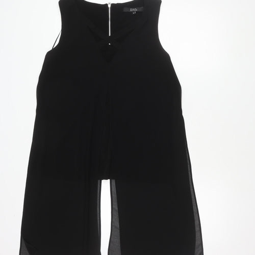 Star by Julien Macdonald Black Zip Sleeveless Top Women