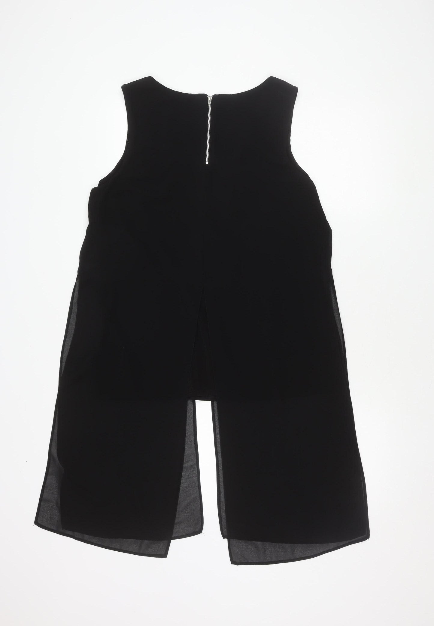 Star by Julien Macdonald Black Zip Sleeveless Top Women