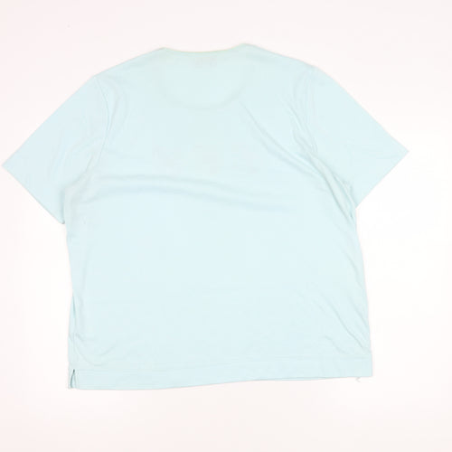 TIGI Wear Women's Blue Plus Size Floral T-Shirt