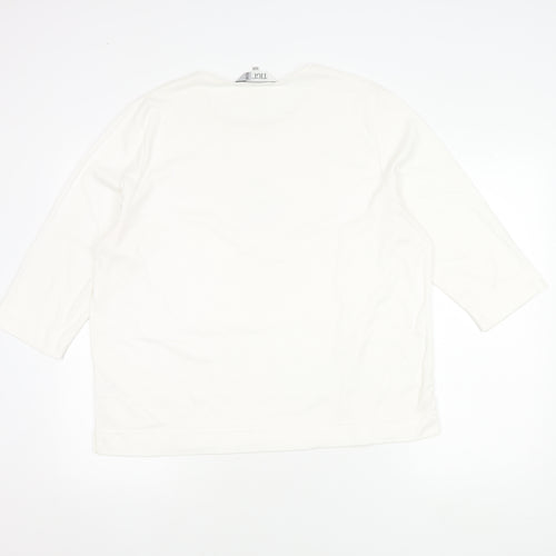 TIGI Wear Women's White Rhinestone T-Shirt Size 22