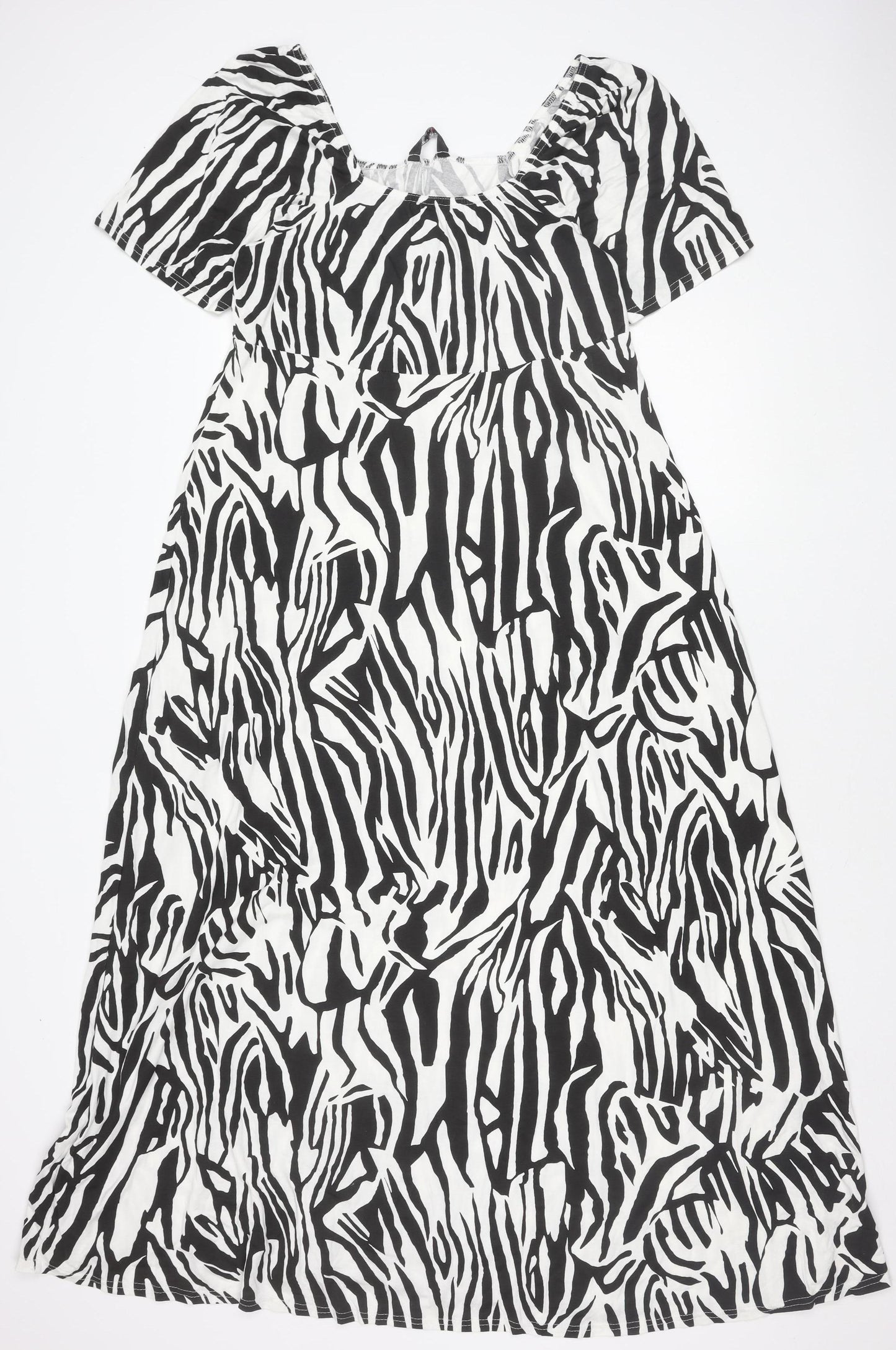 Yours Women's Multicoloured Animal Print Dress - Size 16