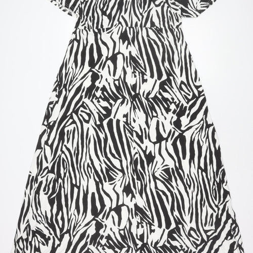 Yours Women's Multicoloured Animal Print Dress - Size 16