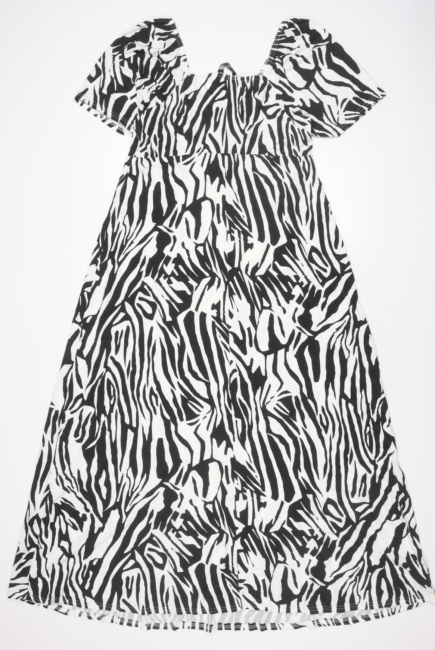 Yours Women's Multicoloured Animal Print Dress - Size 16