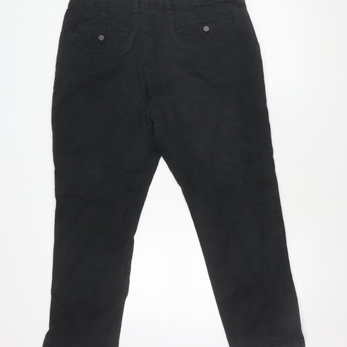 Marks and Spencer Men's Black Chino Trousers 38/29 Regular