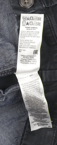 Marks and Spencer Men's Black Chino Trousers 38/29 Regular