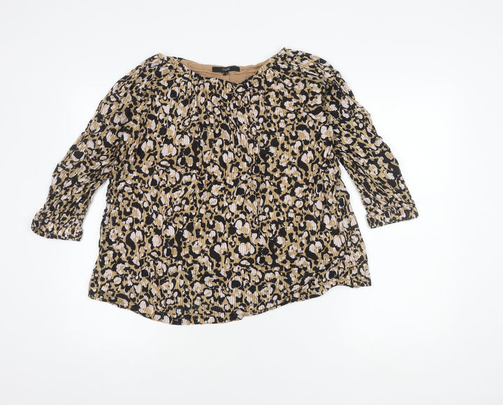 Next Women's Multicoloured Animal Print Blouse Size 14