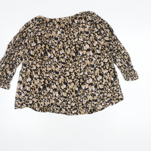 Next Women's Multicoloured Animal Print Blouse Size 14