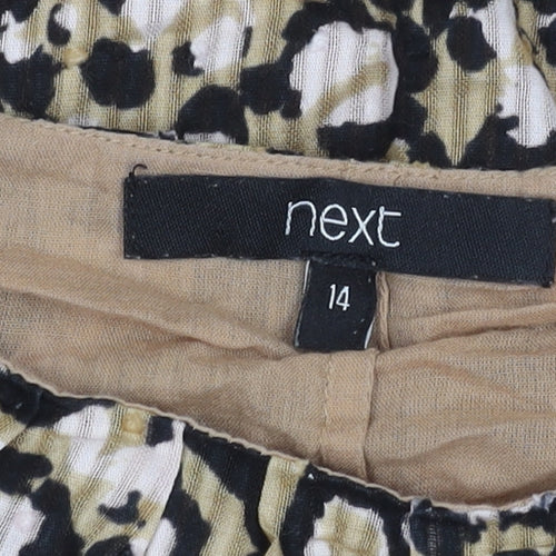 Next Women's Multicoloured Animal Print Blouse Size 14