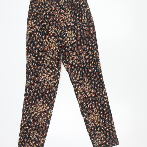 Marks and Spencer Women's Animal Print Trousers - Size 8