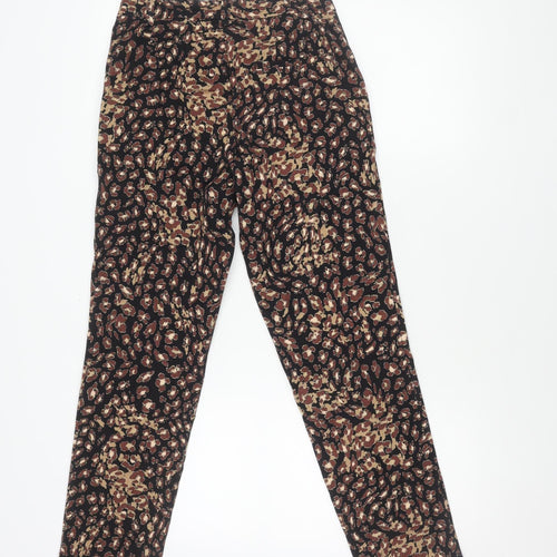 Marks and Spencer Women's Animal Print Trousers - Size 8