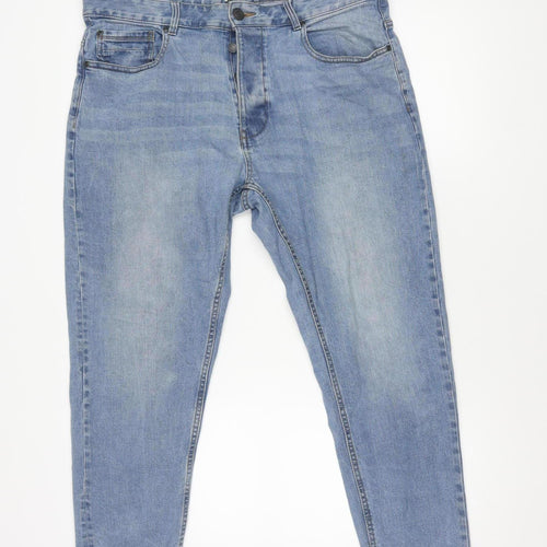 ACW85 Men's Blue Tapered Denim Jeans 38S