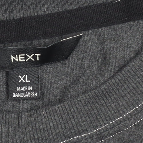 Next Men's Black XL Brooklyn Graphic Long Sleeve T-Shirt