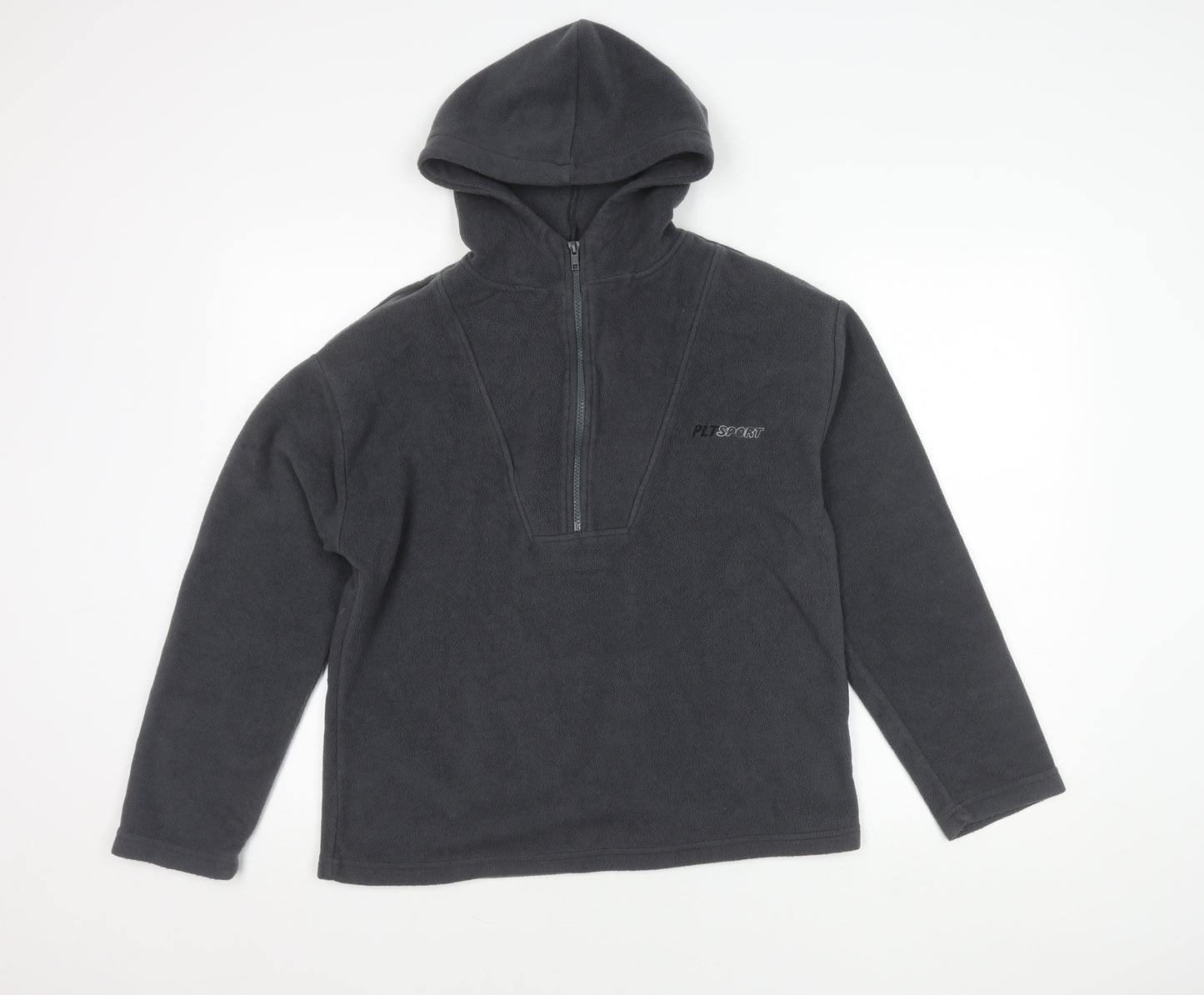 PrettyLittleThing Women's Grey Hoodie, Size 6, Stylish & Warm