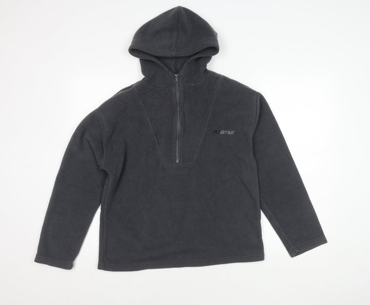 PrettyLittleThing Women's Grey Hoodie, Size 6, Stylish & Warm
