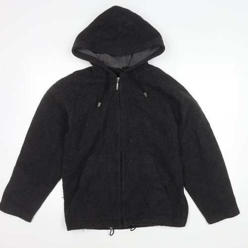 Marks and Spencer Men's Grey Hooded Jacket Size S