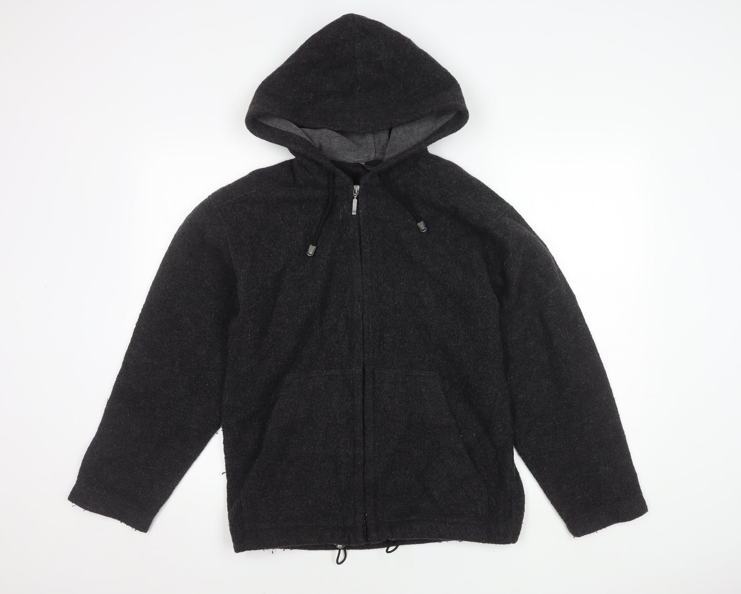 Marks and Spencer Men's Grey Hooded Jacket Size S