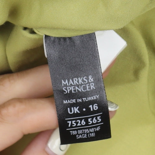 Marks & Spencer Women’s Green Basic Jacket Size 16