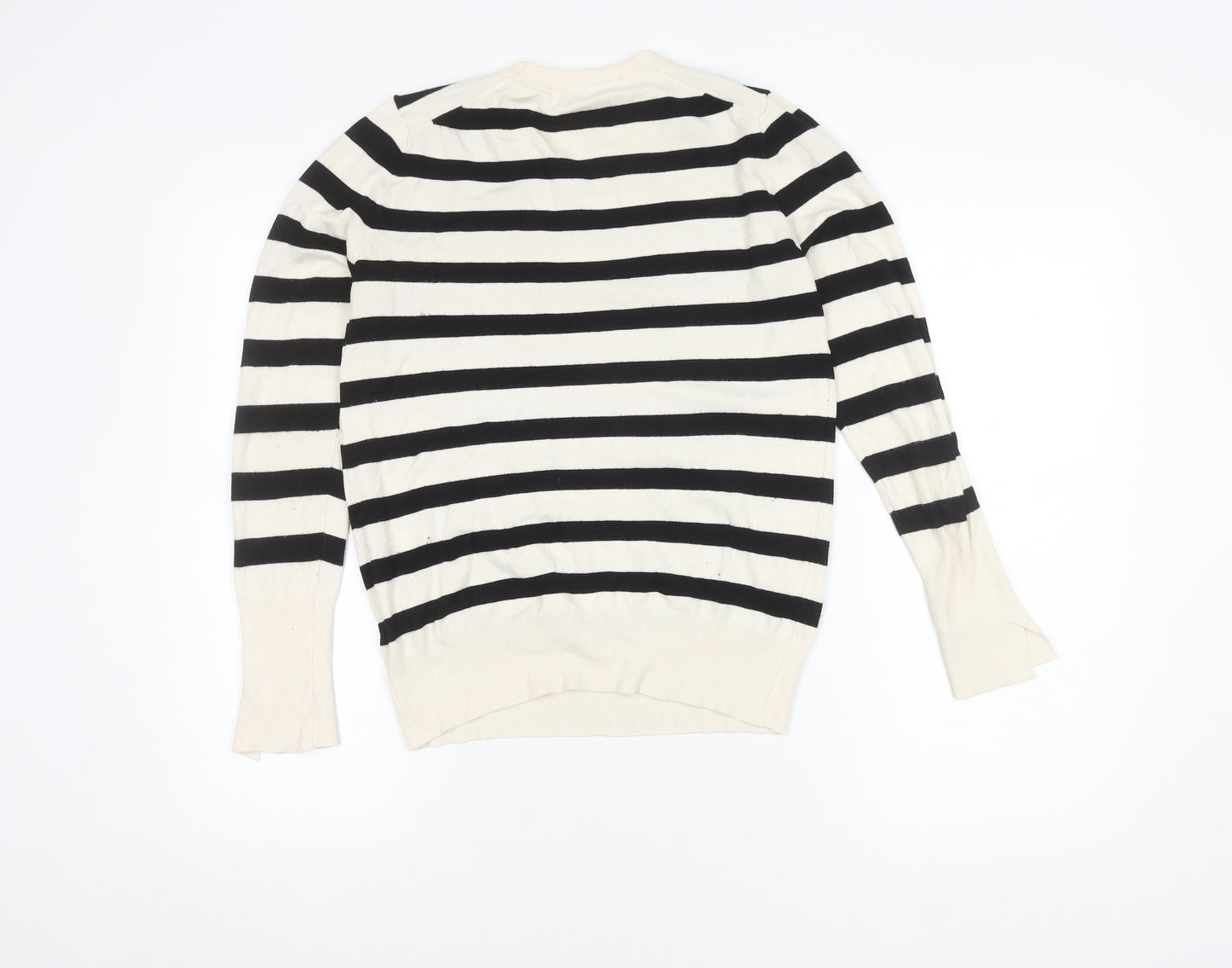 Zara Women's Black XL Striped Pullover Jumper