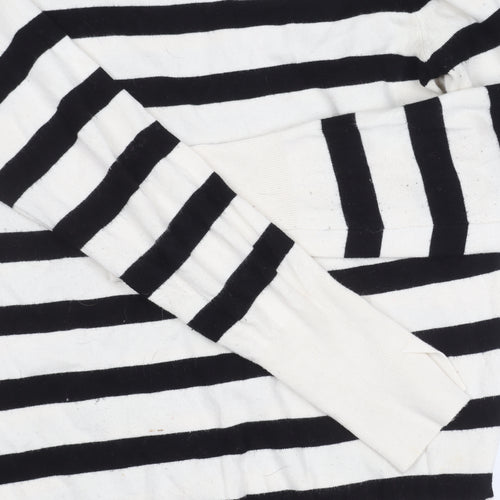 Zara Women's Black XL Striped Pullover Jumper