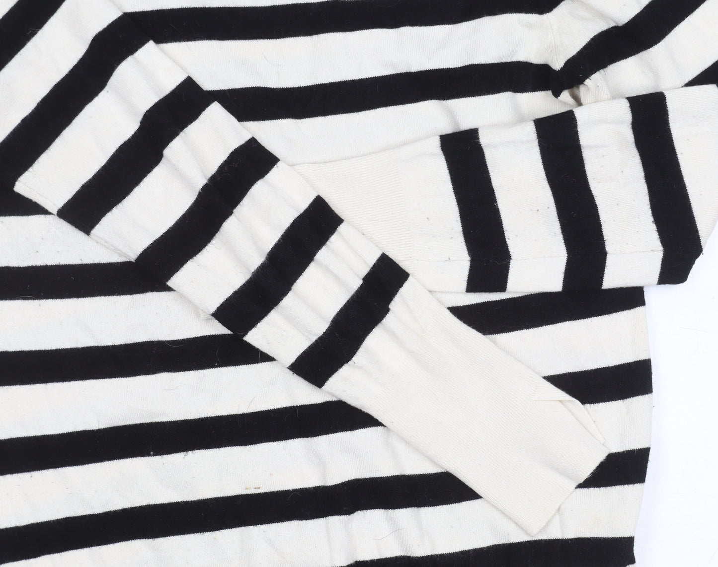 Zara Women's Black XL Striped Pullover Jumper