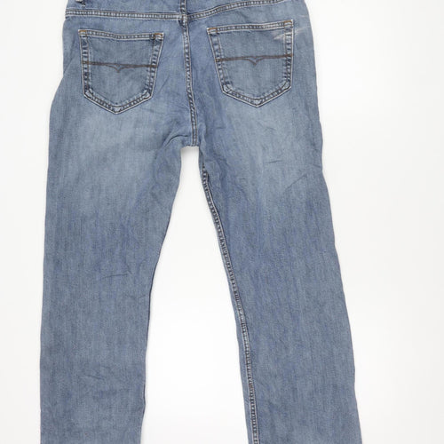 Marks and Spencer Men's Blue Straight Jeans 38W