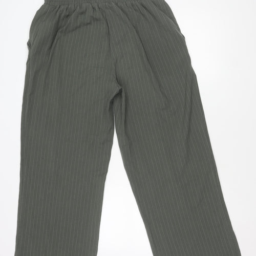 ASOS Women's Striped Grey Trousers Size 14
