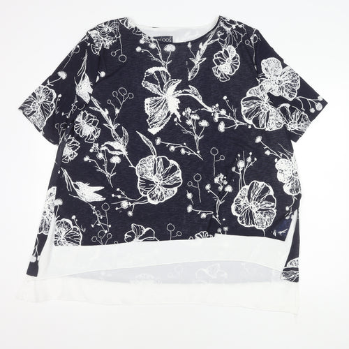 Saloos Women's Multicoloured Floral Top, Size 20