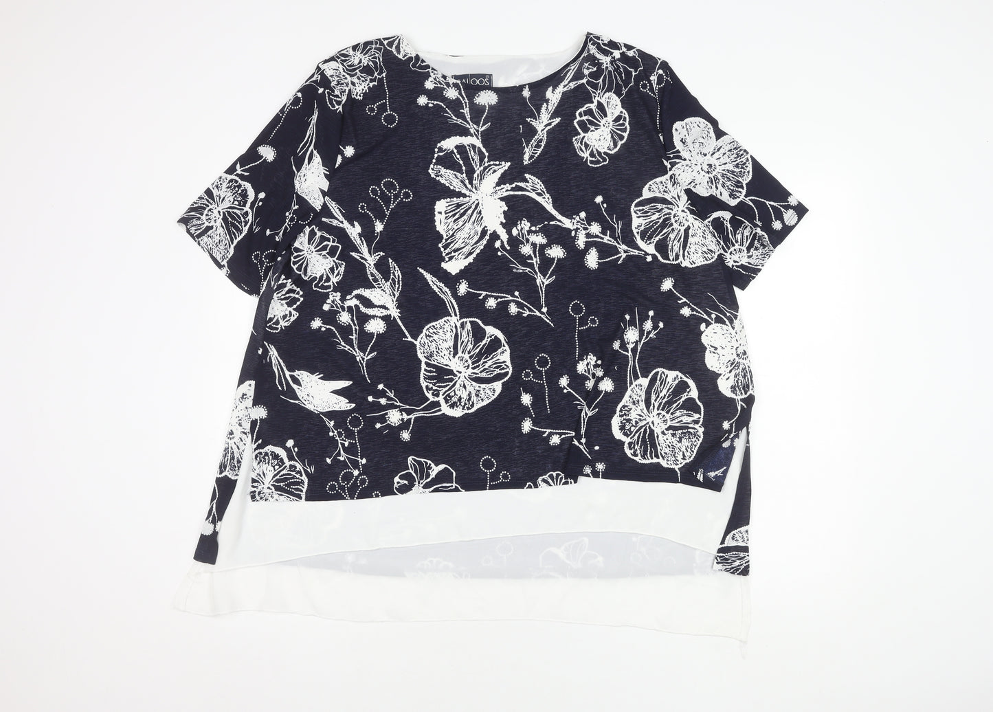 Saloos Women's Multicoloured Floral Top, Size 20