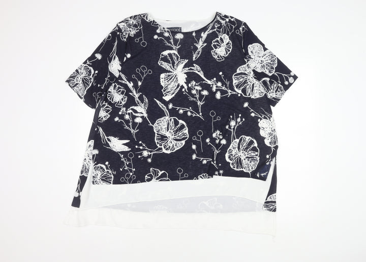Saloos Women's Multicoloured Floral Top, Size 20
