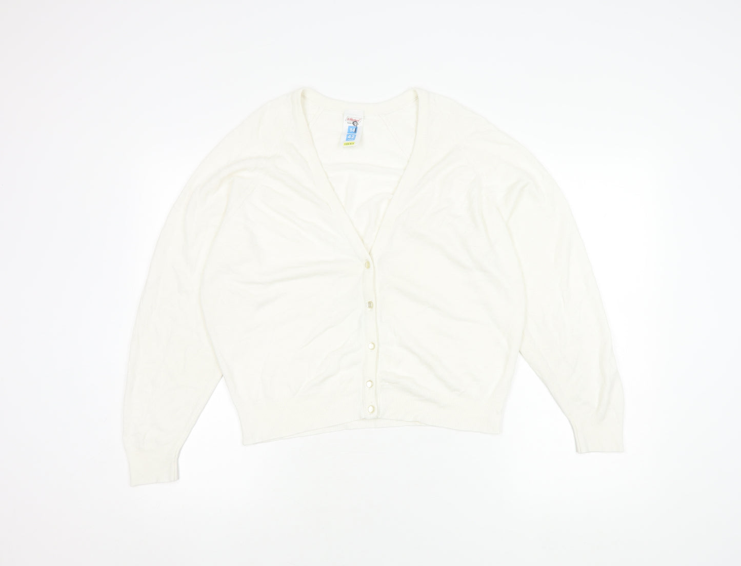St Michael Women's White Cardigan Size 14