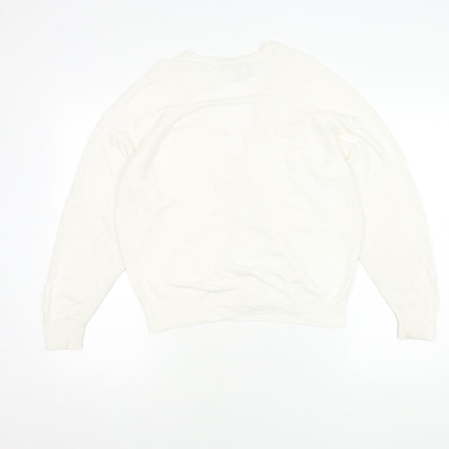 St Michael Women's White Cardigan Size 14