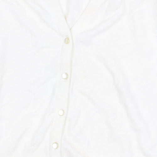 St Michael Women's White Cardigan Size 14