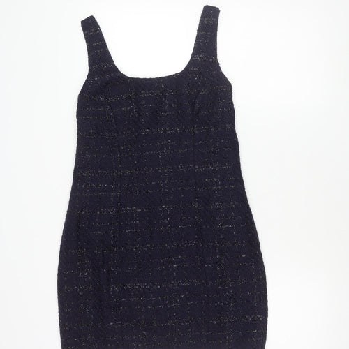 New Look Women's Blue Sleeveless Party Dress, Size 12