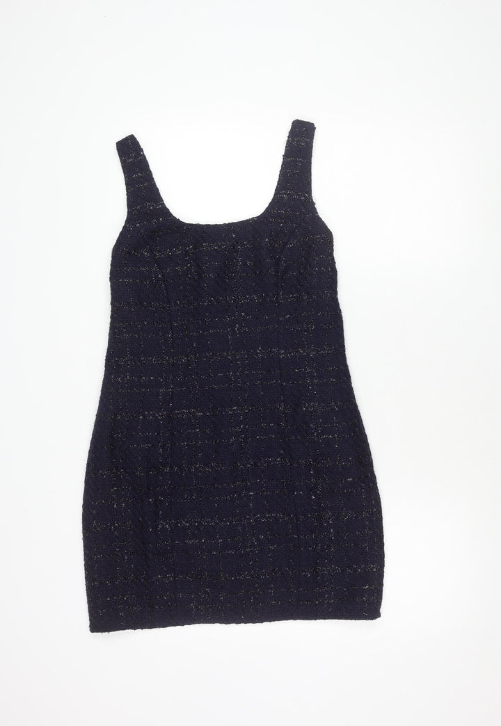 New Look Women's Blue Sleeveless Party Dress, Size 12