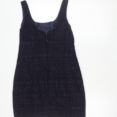 New Look Women's Blue Sleeveless Party Dress, Size 12