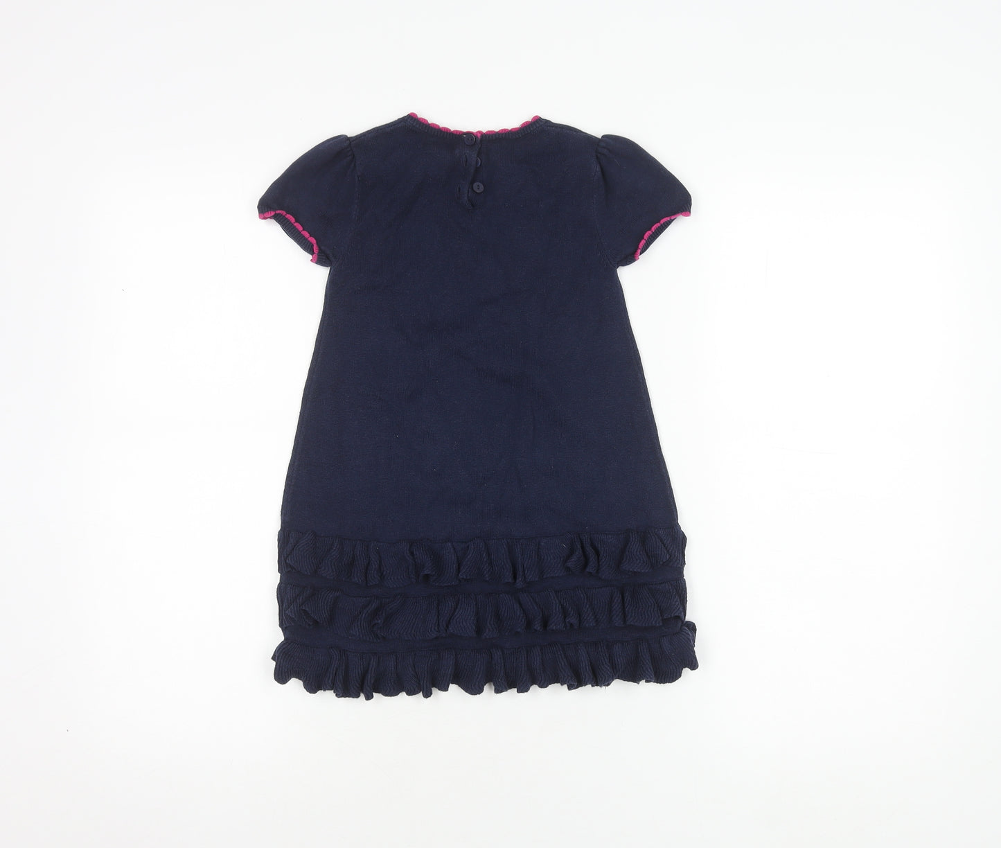 Shrinking Violet Blue Floral Dress, Girls 3-4Y, Cotton Blend