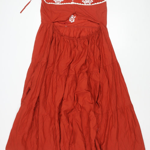 Marks and Spencer Women's Red Halter Dress Size 20