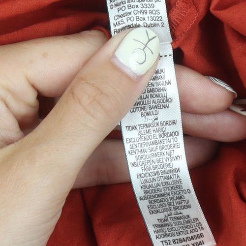 Marks and Spencer Women's Red Halter Dress Size 20
