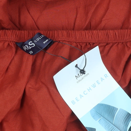 Marks and Spencer Women's Red Halter Dress Size 20