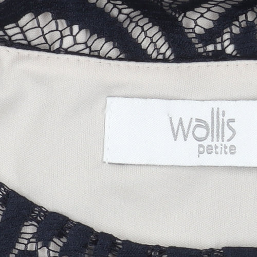 Wallis Petite Geometric Dress UK 14 Multicoloured 3/4 Sleeve