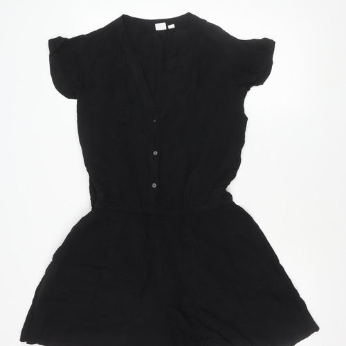 GAP Women's Black Viscose Playsuit M - Casual Summer Style
