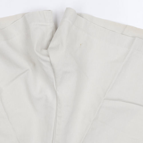 St Michael Beige Women's Cotton Pleated Shorts Size 8