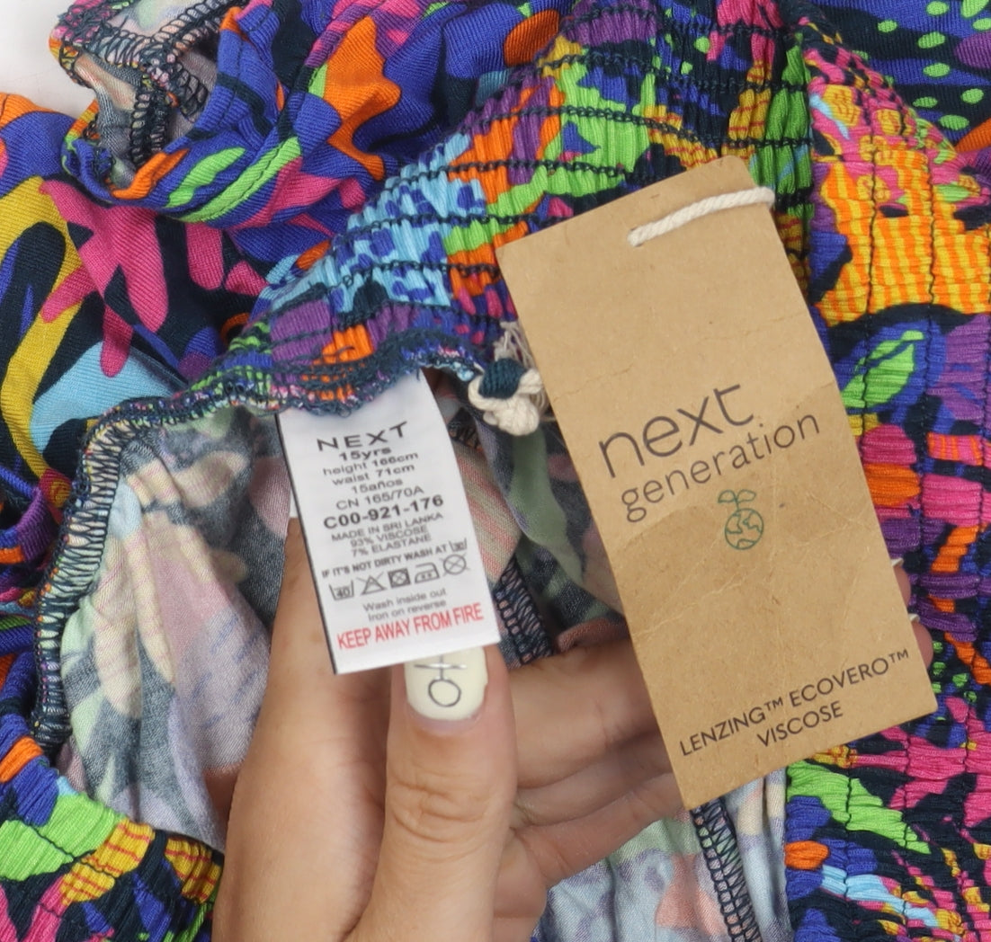 Next Girls Multicoloured Floral Shorts, 15 Years, Casual Summer
