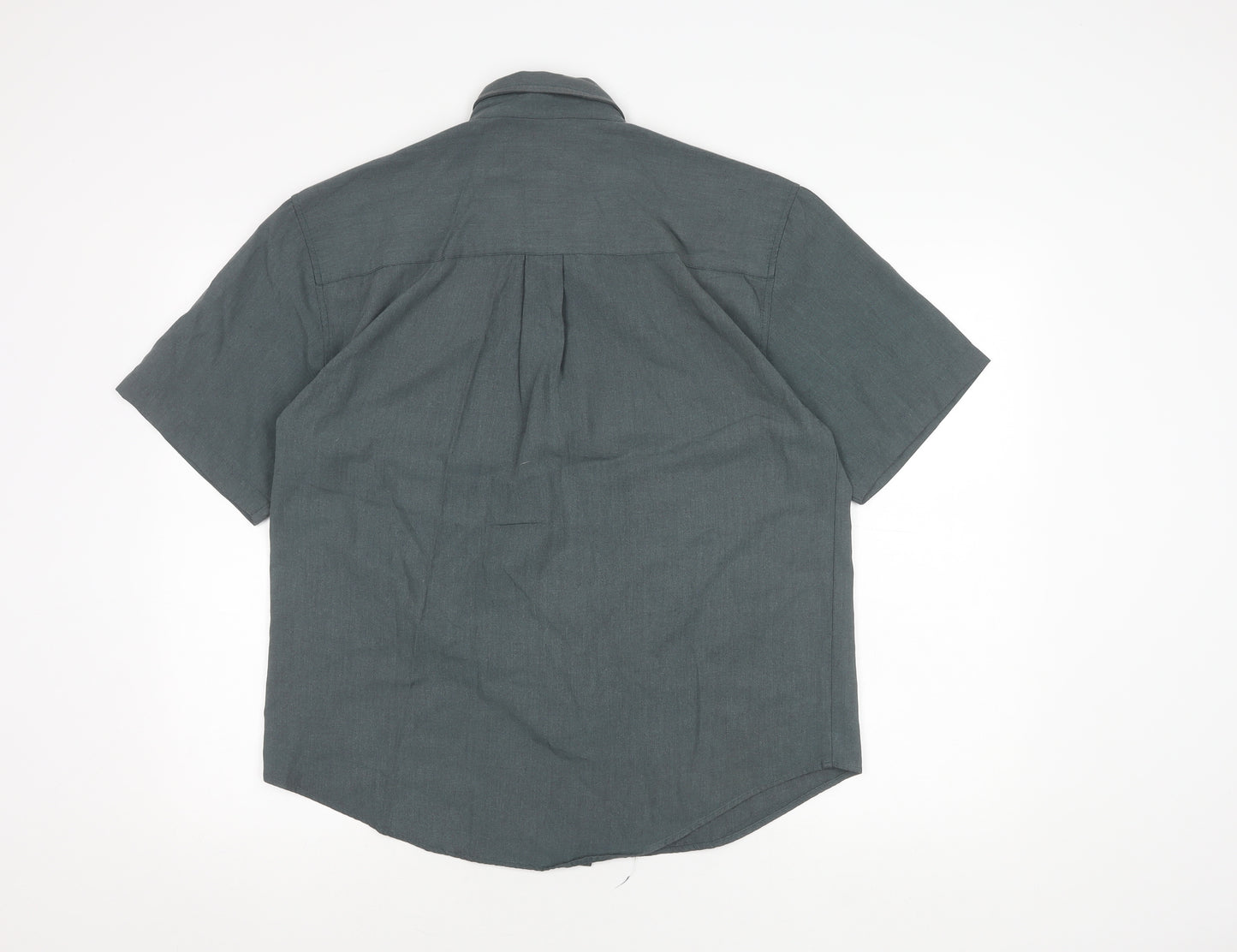 Copperstone Men's Green Short Sleeve Casual Shirt M