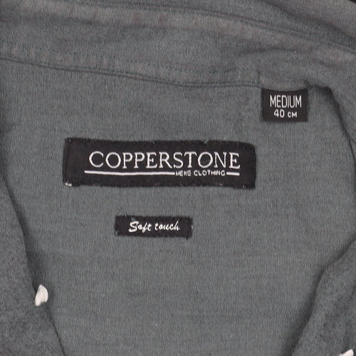 Copperstone Men's Green Short Sleeve Casual Shirt M
