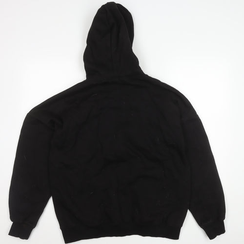 Rising Black Pullover Hoodie Unisex S Fleece Logo