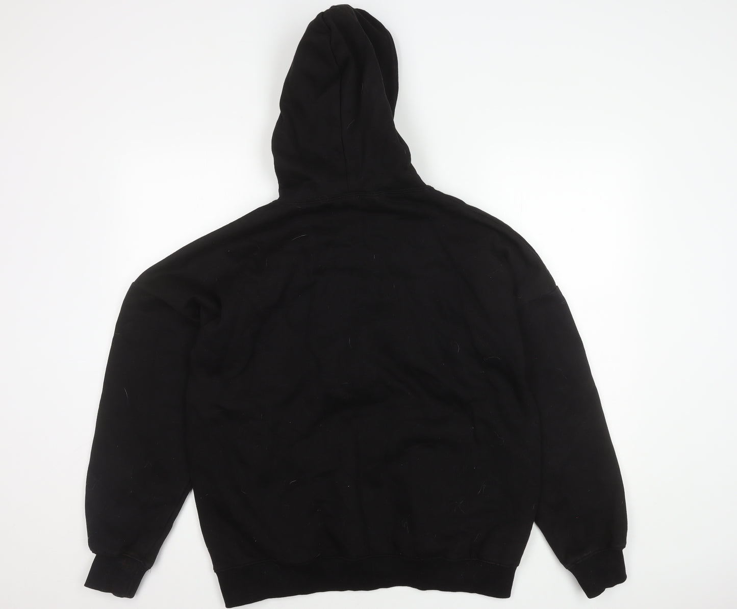 Rising Black Pullover Hoodie Unisex S Fleece Logo