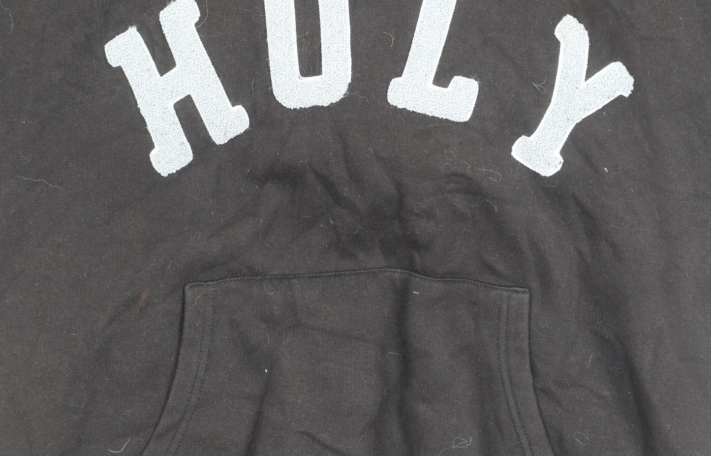 Rising Black Pullover Hoodie Unisex S Fleece Logo