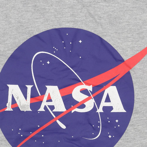 H&M Grey NASA Crew Neck T-Shirt Size 12